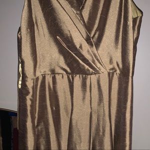 Evan Picone gold dress